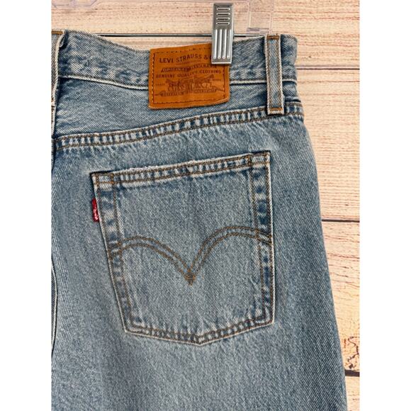 Levi's Premium Wedgie‎ Straight Jeans Women's Size 28 Blue Light Wash Denim - Picture 4 of 15